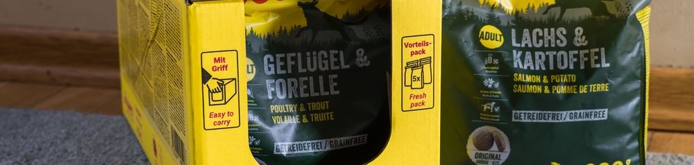 Josera Hundefutter Review Getränk, Verpackung und Etikettierung, Karton, Dose, Materialeigenschaften, Schachtel, Schrift, Marke, Metall, Pappe, Josera Hundefutter Test, Erfahrungsbericht