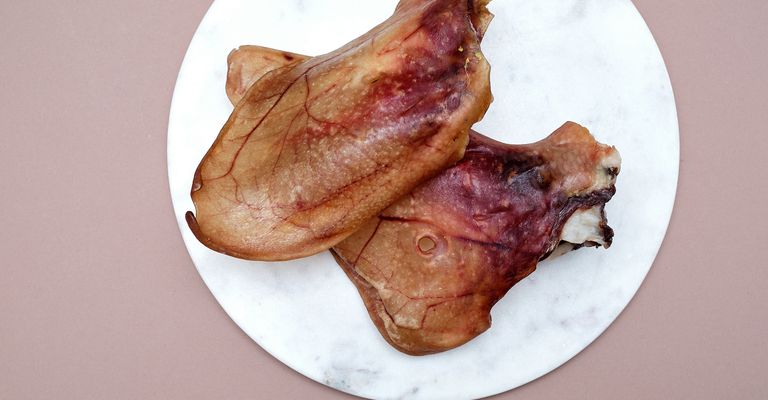 Schweineohren für Vorteile des natürlichen Kausnacks -