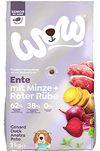 WOW Trockenfutter Senior mit Ente, 6X 1kg mit Mini Kroketten I Hundetrockenfutter für ältere Hunde Aller Rassen I Beste Qualität mit viel Fleisch, Minze & Rübe I hohe Akzeptanz & Verträglichkeit