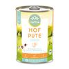 naftie Bio Hundefutter Hof Pute | Premium Nassfutter Menü mit Pute, Süßkartoffeln, Fenchel und Kokosflocken | Getreidefrei | Glutenfrei | purinarm | Diät-Futter | 400 g Dose