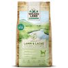 Wildes Land - Nr. 7 Lamm & Lachs - 12 kg - mit Kartoffeln und Wildkräutern - Glutenfrei - Trockenfutter für Hunde - Hundefutter mit hohem Fleischanteil - Hohe Verträglichkeit