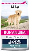 Eukanuba Breed Specific Golden Retriever Trockenfutter - optimal auf die Rasse abgestimmtes Premium Hundefutter mit Huhn, 12 kg