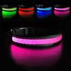 MASBRILL Leuchthalsband für Hunde aufladbar LED hundehalsband Blinkende Lichter mit USB verstellbar 3 Modells und sechs Farben (S, Pink)