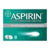 Aspirin 500 mg überzogene Tabletten, besonders schnell und effektiv gegen Kopfschmerzen bei guter Verträglichkeit, 8 Stück
