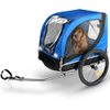 Bicycle gear - Hundeanhänger/Hundefahrradanhänger klappbar - Fahrradanhänger für Ihre Haustiere - 40 kg - 75x52x65cm - Blau/Schwarz