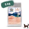 Wildes Land - Halbfeuchtes Trockenfutter für Hunde - Nr. 4 Truthahn & Lachs - 5 kg - mit Reis und Wildkräutern - Glutenfrei - Extra viel Fleisch - Soft Beste Akzeptanz und Verträglichkeit