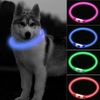 CCWW LED Leuchthalsband für Hunde USB Aufladbar LED Hundehalsband Stück hundehalsband Leuchtend Wiederaufladbares und Längenverstellbareres mit DREI Beleuchtungsmodi für Hunde und Katzen