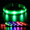 MASBRILL LED Leuchthalsband für Hunde Aufladbar Hundehalsband Leuchtend 100% Wasserdicht 3 Blinkende Lichter Verstellbare Haustier Sicherheit Halsband für Klein Mittlere Große Hunde, Grün M