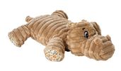 HUNTER HUGGLY AMAZONAS HIPPO Hundespielzeug, Plüsch, Nilpferd, 28 cm, beige