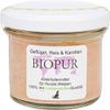 BIOPUR Bio Hundefutter Welpen:Geflügel, Reis, Karotten im Glas! 100g