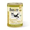 Sanoro Gemüse/Obst Mix 3 mit Bio-Kartoffeln - Premium-Hundefutter Bio-Qualität - Mix aus Bio-Kartoffel, Bio-Karotte, Bio-Brokkoli und Bio-Apfel - vegetarischer Barf-Zusatz (12 x 400 g)