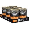 CRAVE Premium Pastete mit Huhn & Truthahn für Hunde – Getreidefreies Adult Nassfutter mit hohem Proteingehalt – Dosen 6 x 400 g