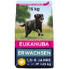 Eukanuba Hundefutter mit frischem Huhn für große Rassen, Premium Trockenfutter für ausgewachsene Hunde, 15 kg