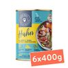 Hundefutter nass 2,4 kg - 6er-Pack | Huhn mit Karotte, Quinoa, Zucchini und Nachtkerzenöl