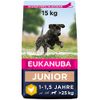 Eukanuba Hundefutter mit frischem Huhn für große Rassen, Premium Trockenfutter für Junior Hunde, 15 kg