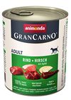 animonda Gran Carno adult Hundefutter, Nassfutter für erwachsene Hunde, Rind + Hirsch mit Apfel, 6 x 800 g