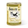 Sanoro Gemüse/Obst Mix 4 - Premium-Hundefutter in Bio-Qualität - Mix aus Bio-Quinoa, Bio-Karotte, Bio-Zucchini und Bio-Apfel, salzfrei - vegetarischer Barf-Zusatz (12 x 400 g)