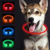 SONNIG LED Hundehalsband Leuchtend, Leuchthalsband Hund Aufladbar und Verstellbares mit 3 Lichtmodi, Sicher für Kleine, Mittlere und Große Hunde bei Nacht, Rot
