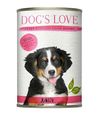 Dog's Love Premium Hundefutter Nassfutter Junior Rind mit Karotte & Salbei (6 x 400g)