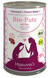 Herrmanns Bio Hundefutter Pute Menu 1 mit Reis, Karotte, Sellerie, Fenchel 400 g, 12er Pack (12 x 400 g)