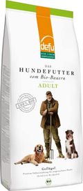 defu Hund | Adult Bio Geflügel | Premium Bio Trockenfutter | Hundefutter für ausgewachsene Hunde (12,5kg)