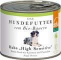 defu Hund | Bio Huhn High Sensitive | Premium Bio Hundefutter | Getreidefreies Nassfutter Menü für Hunde (12x200g)