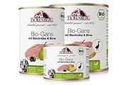 Tackenberg - Bio Dosen Menü mit Gans & Birne für Hunde - 6 x 400 g - Premiumqualität von Tackenberg