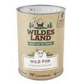 Wildes Land - Wild PUR - 6 x 800 g - Mit Distelöl - Nassfutter für Hunde - Hoher Fleischanteil - Getreidefrei und Glutenfreies Hundefutter