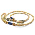 KENSONS for dogs Retrieverleine Elegant | robuste Hundeleine aus Tau mit integrierter Halsung | Ø8mm | Horn-Zugstopp