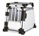 Trixie 39340 Transportbox, Aluminium, S: 48 × 57 × 64 cm, silber/hellgrau