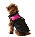 ubest Hundemantel wasserdichte Winterjacke mit D-Ring Warm Regenmantel gepolstert Puffer Weste, 10"/25cm Rosarot, S