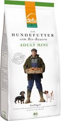 defu Hund | Adult Mini Bio Geflügel | Premium Bio Trockenfutter | Hundefutter für kleine, ausgewachsene Hunde (3x3kg)