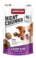 animonda Meat Chunks, Fleischsnacks für ausgewachsene Hunde, Lamm pur, Small, 60 g