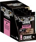 Crave Hundesnacks Protein Chunks mit 100% natürlichem Lachs, 6 Packungen (6 x 55 g)