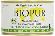 Biopur Bio Hundefutter Leichte Kost: Geflügel 400g, 12er Pack (12 x 400 g)