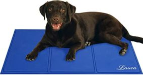 Lauva Haustier Kühlmatte Groß, Dog Cooling Mat Kühlmatte für Hund & Katzen Haustier Eismatte Selbstkühlende Matte Hunde Kühl Hundedecke Kaltgelpad Haustier Matte für Kisten, Hundehütten Betten