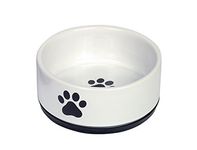 Nobby Keramik Napf "Paw" schwarz/weiß Ø 14 x 6,5 cm