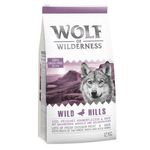 Wolf of Wilderness Adult 'Wild Hills' - Ente, Premium Trockenfutter für Hunde, 100% getreide- und glutenfrei, angereichert mit Waldfrüchten, Wildkräutern und Wurzeln, 12 kg