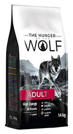The Hunger of The Wolf Hundetrockenfutter für erwachsene Hunde, viel Energie, hohe Kalorienzahl, alle Rassen, für den aktiven Hund, 14 kg
