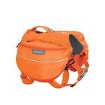 Ruffwear Wander-Rucksack für Hunde, Kleine Hunderassen, Größenverstellbar, Größe: S, Orange (Orange Poppy), Approach Pack