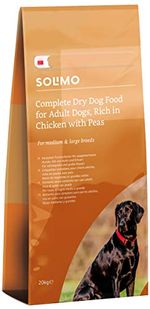Amazon-Marke: Solimo - Komplett-Trockenfutter für ausgewachsene Hunde (Adult) mit viel Huhn und Erbsen, 1er Pack (1 x 20 kg)
