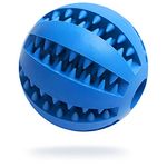 CFinke Hundespielzeug Ball Hundeball Kauspielzeug Robuster aus Naturkautschuk Hundespielball IQ-Trainingsball Interaktives Haustierspielzeug für Mittelgroße und Kleine Hunde Haustiere (Ball in Blau)