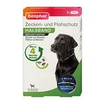 beaphar Zecken- & Flohschutz Halsband für Hunde | Zeckenschutz für Hunde | Reflektierendes Halsband gegen Zecken & Flöhe | Wasserfest | 1 Stk