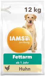 IAMS for Vitality Light Hundefutter trocken - fettarmes Trockenfutter für Hunde ab 1 Jahr, 12 kg