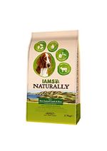 Iams Naturally Hund Lamm (Trockenfutter für erwachsene Hunde mit viel Lamm aus Neuseeland & Reis), 2.7 kg Beutel