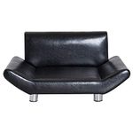 Pawhut Haustiersofa Hundesafa Hundematte Hundebett Haustierbett Hunde Hundecouch Schwarz 71.5 x 44,5 x 35 cm