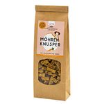 naftie Bio Leckerlies Möhren Knusper Hundekekse | nur für artige Hunde | vegane Hundeleckerli mit Buchweizenmehl, Karotten & Haferflocken | glutenfrei | handgebacken | natürlich | ohne Zucker | 200g