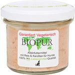 BIOPUR Bio Hundefutter Vegetarisch Reis, Karotte im Glas! 100g