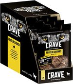 Crave Hundesnacks Protein Chunks mit 100% natürlichem Huhn, 6 Packungen (6 x 55 g)