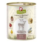 GranataPet Liebling's Mahlzeit Wild PUR, Nassfutter für Hunde, Hundefutter ohne Getreide & Zuckerzusätze, Alleinfuttermittel mit hohem Fleischanteil & hochwertigen Ölen, 6 x 800 g